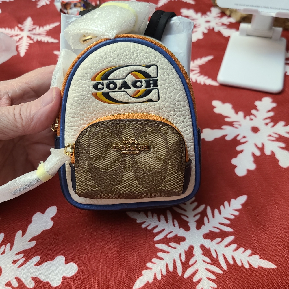 Coach Mini Backpack Keychain